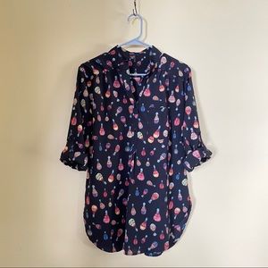 ModCloth Cals Hot Air Balloon Blouse- Large